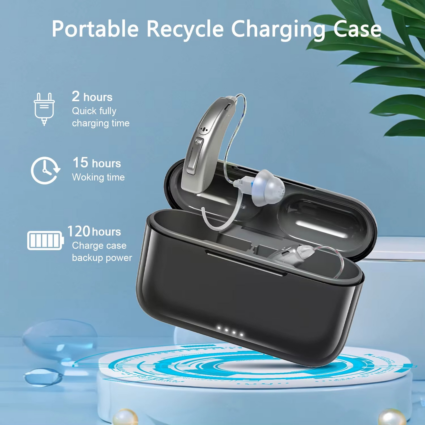 BTE Bluetooth Hearing Aids (App Controlled)