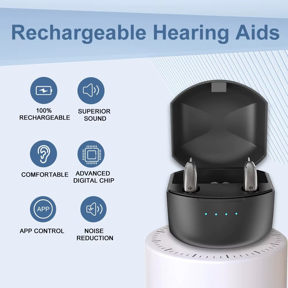 BTE Bluetooth Hearing Aids (App Controlled)